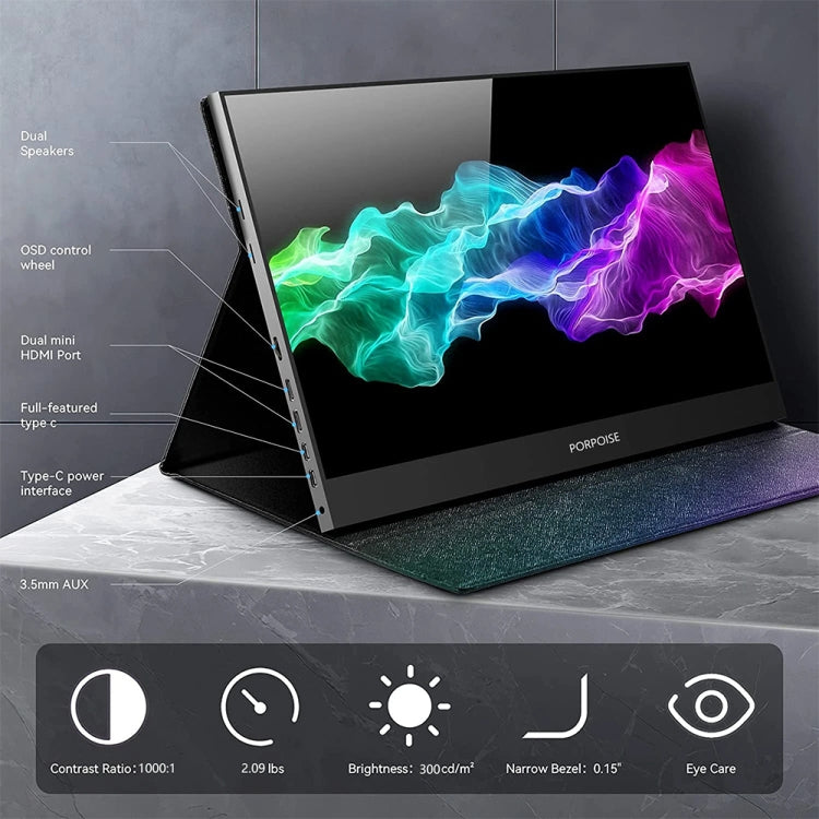 17.3 inch UHD 2560x1440P IPS Screen Portable Monitor, 17.3 inch 2K 17.3 inch UHD 2560x1440P IPS Screen Portable Monitor, 17.3 inch 2K